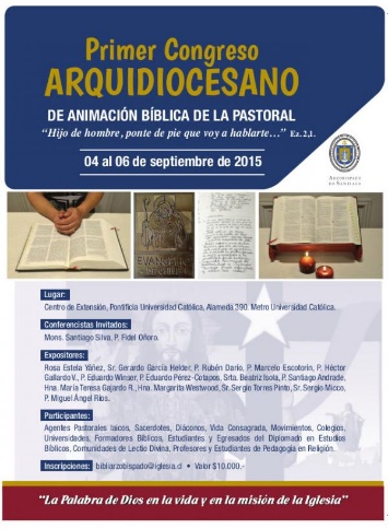 Congreso Arquidiocesano de Animación Bíblica de la Pastoral 2015.
